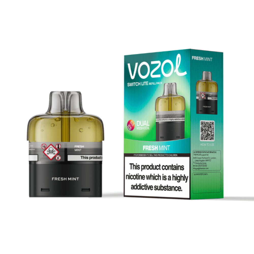 Fresh Mint Vozol Switch Lite 10k Prefilled Pods Box of 5
