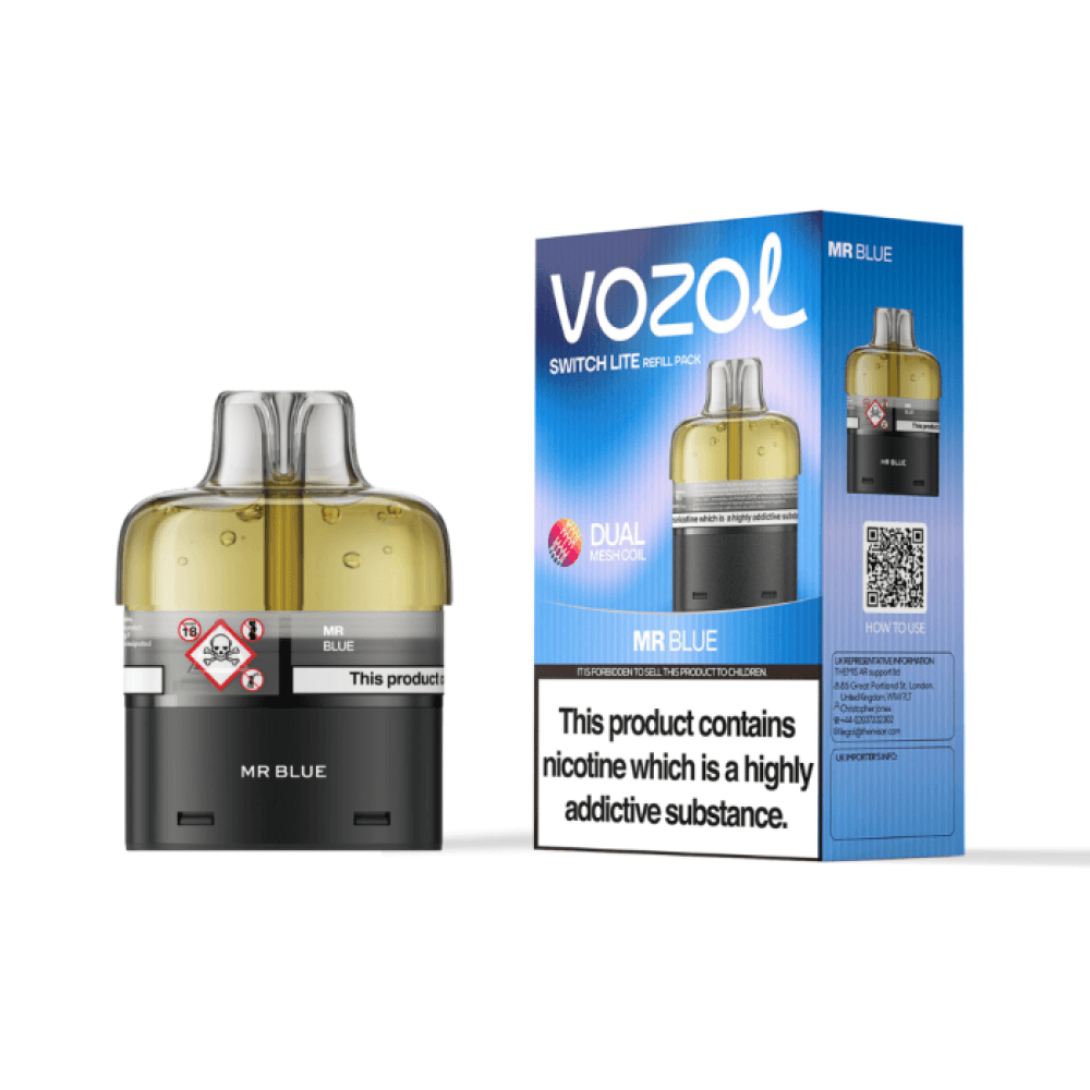 Mr Blue Vozol Switch Lite 10k Prefilled Pods Box of 5