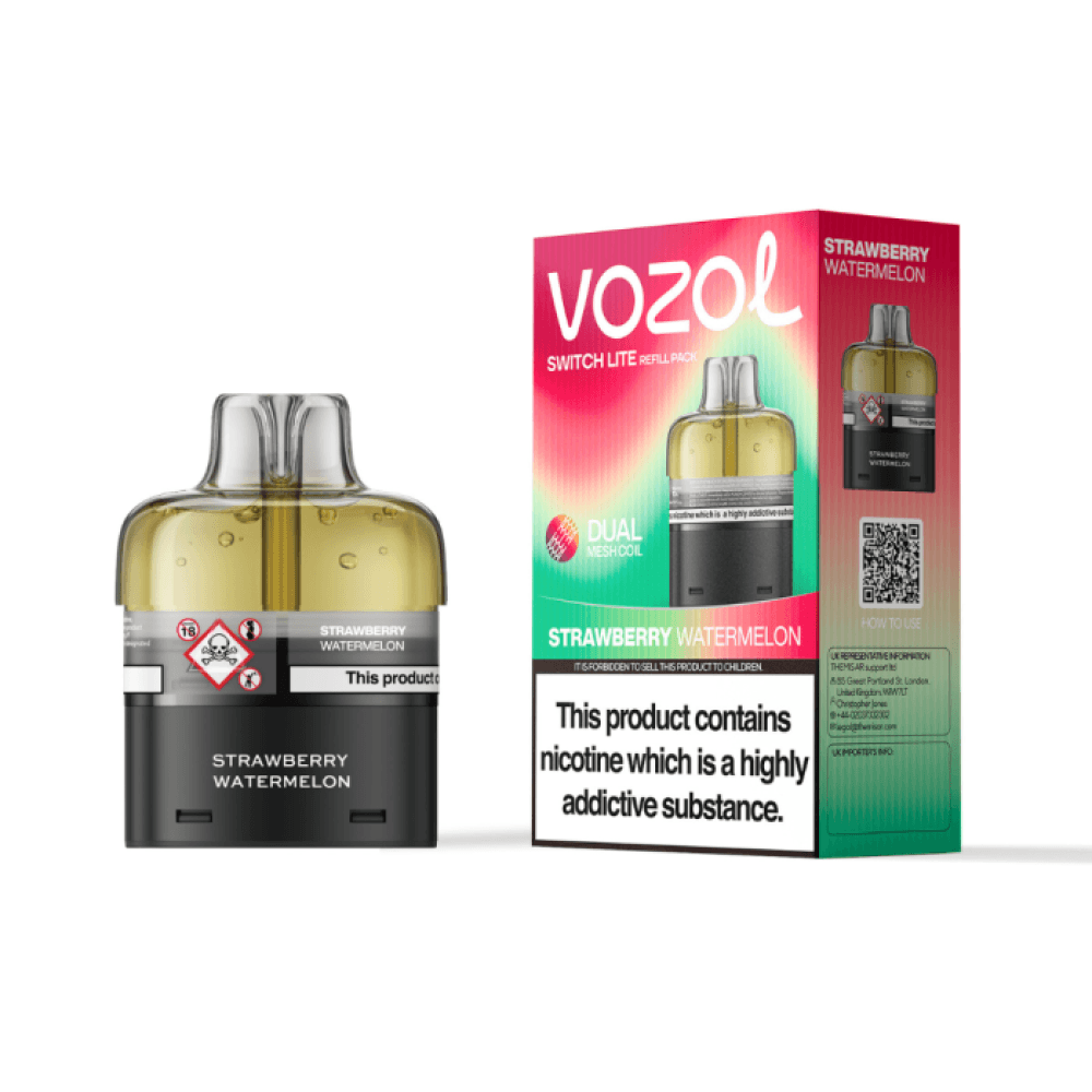 Strawberry Watermelon Vozol Switch Lite 10k Prefilled Pods Box of 5