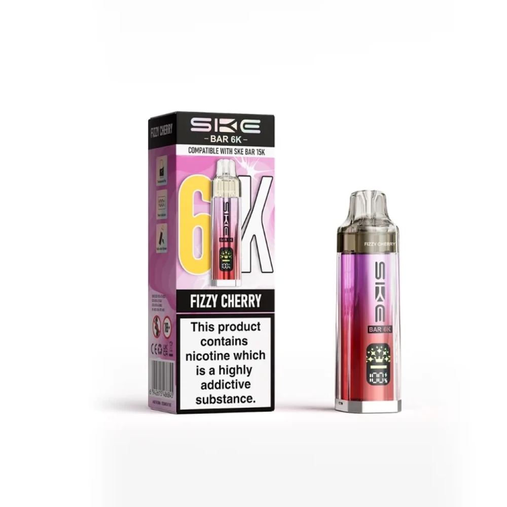 Fizzy Cherry SKE Bar 6K Prefilled Pod Kit Box of 5