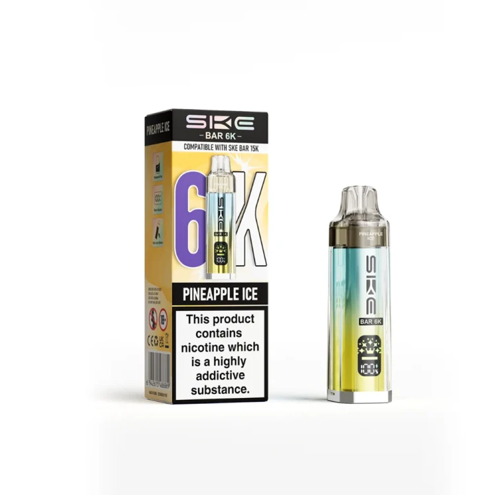 Pineapple Ice SKE Bar 6K Prefilled Pod Kit Box of 5