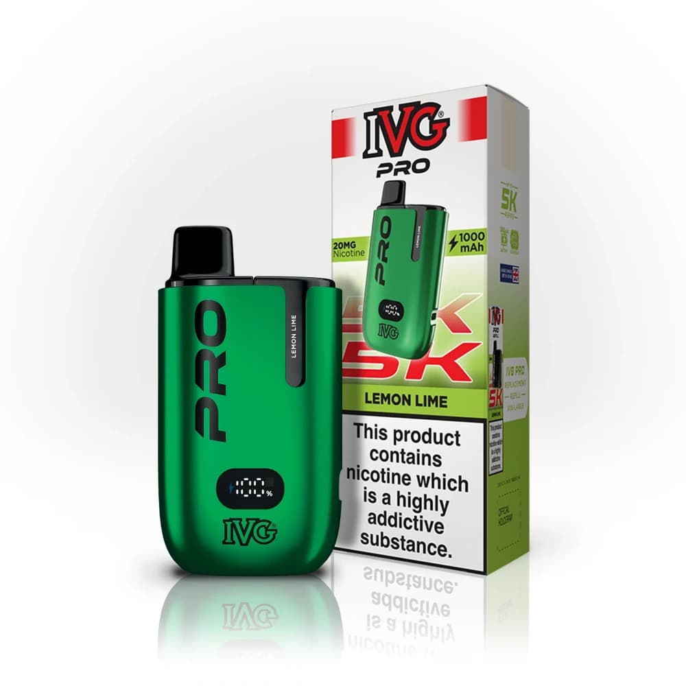 Lemon Lime IVG Pro 5K Prefilled Pod Kit Box of 5
