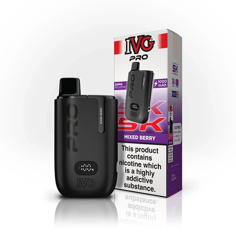Mixed Berry IVG Pro 5K Prefilled Pod Kit Box of 5